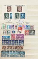 32322 DDR: 1949/1956, Postfrische Zusammenstellung Von Nur Mittleren Und Besseren Ausgaben, Meist Sonderma - Andere & Zonder Classificatie