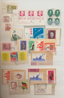 32337 DDR: 1950/1963, Sammlungspartie Von Ca. 650 Marken Fast Ausschließlich Auf Briefstück Und Meist Mit - Sonstige & Ohne Zuordnung