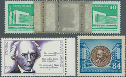 32347 DDR: 1953/1987, Lot Von Drei Besseren Abarten: MiNr. 353 XI G (zwei Zähne Stockig, Befund Schönherr - Sonstige & Ohne Zuordnung