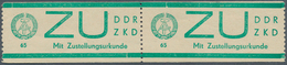 32395 DDR - Dienstmarken C (Laufkontrollzettel ZKD): 1965, Posten Mit Ca. 30 Aufklebern Für Vertrauliche D - Other & Unclassified