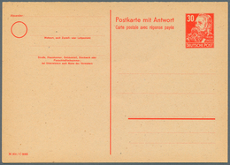 32398 DDR - Ganzsachen: 1948/1990. Sammlung Von 13 Postkarten, Meist Ungebraucht. Dabei Sind P 60 (*; Kl. - Autres & Non Classés