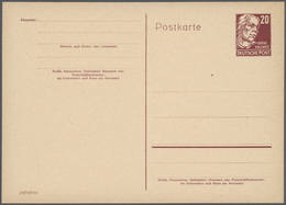 32400 DDR - Ganzsachen: 1948/1961. Sammlung Von 18 Postkarten, überwiegend Ungebraucht. Dabei Bessere Und - Other & Unclassified