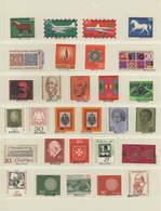 32446 Bundesrepublik Und Berlin: 1968/92 Ca., MUSTER-Marken Und Andreaskreuz-Entwertungen, Sammlung Von Me - Collections