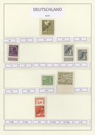 32462 Berlin: 1948/1990, Postfrische Spezial-Sammlungspartie Von Oberrändern, Papiervarianten Sowie Auch G - Autres & Non Classés