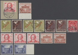 32480 Berlin: 1948/1957, Meist Postfrischer/gestempelter Lagerposten In Drei Steckbüchern Sowie Zusätzlich - Autres & Non Classés