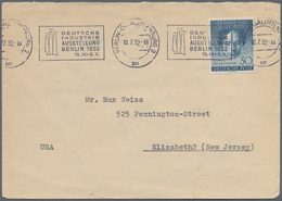 32485 Berlin: 1948/70 (ca.), Posten Von Ca. 38 Aussergewöhnlichen (meist Ehemalige Einzellos)-Belegen, Nah - Autres & Non Classés