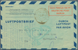 32545 Berlin - Ganzsachen: 1948/1959. Sammlung Von 33 Postkarten Und Luftpostfaltbriefen, Gebraucht Oder U - Sonstige & Ohne Zuordnung