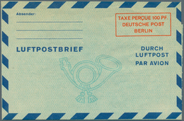 32550 Berlin - Ganzsachen: 1949/1960. Nette Sammlung Mit 59 Postkarten Und LP-Faltbriefen, Gebraucht Und/o - Autres & Non Classés