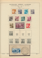 32567 Französische Zone: 1945/1949, Sauber Gestempelte Sammlung Auf Altem Schaubek-Vordruck Ab Allg. Ausga - Other & Unclassified