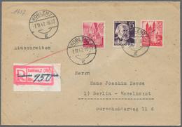 32570 Französische Zone: 1945/48, Schöner Posten Von Ca. 28 Oft Ehemaligen Einzellosen Dabei Nachfrankiert - Other & Unclassified