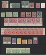 32619 Bizone: 1945/49, Postfrische Gut Ausgebaute Bizone & Kontrollrat-Sammlung Mit Schönem AM-Post- Und P - Autres & Non Classés