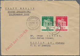 32627 Bizone: 1948-1950, Sammlung Mit 350 Briefen FDC, Sonderkarten Und Anderen Belegen, Es Wurden Nur Son - Other & Unclassified