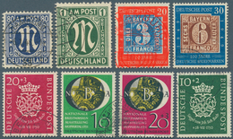 32653 Bundesrepublik Deutschland: 1946 - 1980 (ca.), Kleine Gestempelte Sammlung, Dabei U.a. MiNr. 115 I U - Autres & Non Classés