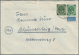 32727 Bundesrepublik Deutschland: 1950/1958, Partie Von 33 Briefen/Karten Mit Dauerserien-Frankaturen Meis - Sonstige & Ohne Zuordnung