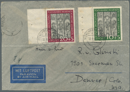32736 Bundesrepublik Deutschland: 1951/1960, Partie Von 23 Briefen/Karten Mit Sondermarken-Frankaturen (te - Andere & Zonder Classificatie