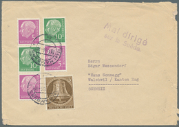 32744 Bundesrepublik Deutschland: 1953/1980, 48 Interessante Belege Mit Freimarkenfrankaturen, Besonderhei - Sonstige & Ohne Zuordnung