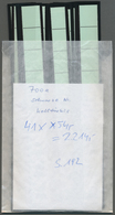 32833 Bundesrepublik - Rollenmarken: 1971/1973, UNFALLVERHÜTUNG (schwarze Nrn): Posten Rollenenden RE 5 + - Roulettes