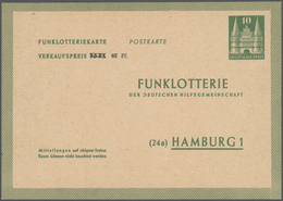 32843 Bundesrepublik - Ganzsachen: 1948/1961. Mit Bizone. Sammlung Von 23 Postkarten Und LP-Faltbriefe. Da - Other & Unclassified