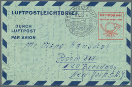 32844 Bundesrepublik - Ganzsachen: 1948/1953 (ca.), Mit Bizone. Posten Von Insgesamt 272 LUFTPOSTFALTBRIEF - Other & Unclassified