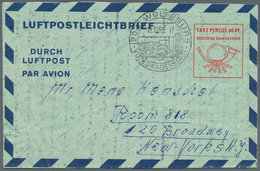 32844 Bundesrepublik - Ganzsachen: 1948/1953 (ca.), Mit Bizone. Posten Von Insgesamt 272 LUFTPOSTFALTBRIEF - Autres & Non Classés