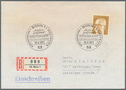 32874 Bundesrepublik - Besonderheiten: 1953/1975, Ca. 50 Stück Freimarkenfrankaturen, Besondere Versendung - Other & Unclassified