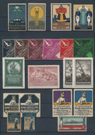 32949 Vignetten: 1896/1959, DEUTSCHLAND, Reichhaltige Und Vielseitige Vignetten-Sammlung Mit Ca. 1.080 Stü - Erinnophilie