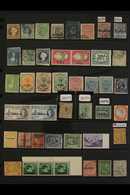 BRITISH COMMONWEALTH FORGERIES.  QV To KGVI Interesting Assembly On Pages, Includes Ten With Certificates, Ceylon, Fiji, - Other & Unclassified