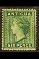 1884-87  6d Deep Green, Watermark Crown CA, Perf 14, SG 29, Fine Mint. For More Images, Please Visit Http://www.sandafay - Other & Unclassified