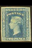 NEW SOUTH WALES  2d Chalky Blue On "2" Wmk'd Paper, SG 86, Mint Lightly Hinged With 4 Large Margins & Lovely Fresh Appea - Altri & Non Classificati