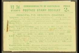 1930-30 RECONSTRUCTED BOOKLET  2s Green On Pale Green Booklet, SG SB25a, Contains 12 X 2d Stamps In Two Panes Of 6 Stamp - Autres & Non Classés