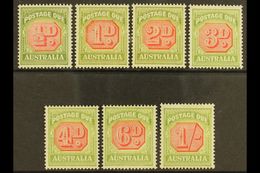 POSTAGE DUES  1938 Carmine And Green Set Complete, SG D112/118, Very Fine And Fresh Mint. (7 Stamps) For More Images, Pl - Autres & Non Classés