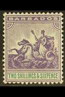 1892-1903  2s6d Violet & Green, SG 115, Fine Mint For More Images, Please Visit Http://www.sandafayre.com/itemdetails.as - Barbados (...-1966)