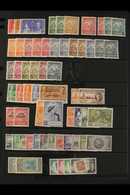 1937-52 KGVI FINE MINT COLLECTION  Incl. 1938-47 Complete Set With All Perf Changes Incl. ½d Perf 14, 1d Scarlet Perf. 1 - Barbades (...-1966)