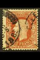 1869-80  5f Red-brown (SG 57a, COB 37A, Michel 34 Ab), Fine Used With Two Part Cds's, Lovely Fresh Colour, Attractive. F - Other & Unclassified