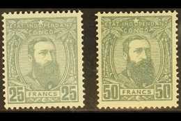 CONGO  1890 25f And 50f Grey, COB 13 A/B, Fine Mint. (2) For More Images, Please Visit Http://www.sandafayre.com/itemdet - Sonstige & Ohne Zuordnung