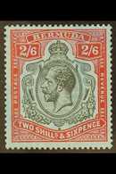 1924-32  2s.6d Black And Carmine On Pale Blue, SG 89, Fine Never Hinged Mint. For More Images, Please Visit Http://www.s - Bermudes