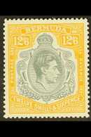 1938-53  12s6d Grey & Pale Orange (chalk Surfaced) Perf 13, SG 120e, Never Hinged Mint For More Images, Please Visit Htt - Bermudas