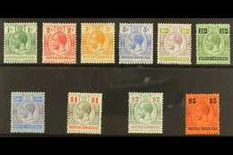 1913-21  Set Complete, SG 101/10, Mint Lightly Hinged (10 Stamps) For More Images, Please Visit Http://www.sandafayre.co - British Honduras (...-1970)