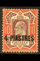 1911-13  4pi On 10d Dull Reddish Purple & Aniline Pink, SG 31a, Very Fine Mint. For More Images, Please Visit Http://www - Levant Britannique