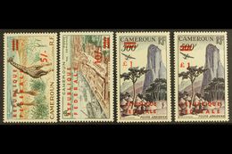 1961  Air "Republique Federale" Overprints Complete Set Inc £1 On 500f Both Types, Yvert 49/51 & 51a, Very Fine Never Hi - Sonstige & Ohne Zuordnung