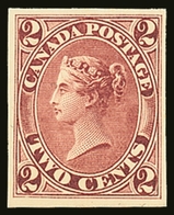 1864  2c Plate Proof In Dark Rose On Card, Uni 20TC, Very Fine And Fresh With Clear Margins All Round. For More Images,  - Other & Unclassified