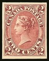 1864  2c Plate Proof In Dark Rose On Card, Uni 20TC, Very Fine And Fresh With Clear Margins All Round. For More Images,  - Otros & Sin Clasificación