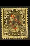 1915  50c Sepia "War Tax" Overprinted (red), SG 227, Used With Tiny Hinge Thin For More Images, Please Visit Http://www. - Altri & Non Classificati