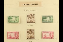 1937-79 VERY FINE MINT COLLECTION  A Lovely Complete Collection For The Period Nicely Written Up On Album Pages, Include - Caimán (Islas)