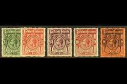 1912-20  3s To £1 Complete Including 5s Deep Rose- Red & 5s Maroon Shades, SG 66/69, Very Fine Mint (5 Stamps) For More  - Islas Malvinas