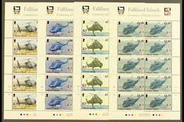 2009  Centenary Of Naval Aviation Set, SG 1131/34, Sheetlets Of 10, NHM (4 Sheetlets) For More Images, Please Visit Http - Islas Malvinas