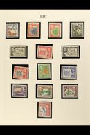 1937-52 FINE MINT COLLECTION  Neatly Presented In Mounts On Album Pages. A Complete Basic KGVI Collection With Some Addi - Fiji (...-1970)