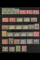 1938-55  KGVI Definitives Complete Set, SG 249/66b, Including ALL SG Listed Perfs And Shades, Very Fine Mint. (34 Stamps - Fidji (...-1970)