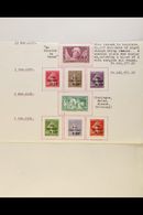 1930-1939 COMPREHENSIVE FINE MINT COLLECTION  On Leaves, Mostly All Different, Inc 1930 BIT Opt & Air Sets, 1930 1.50f & - Sonstige & Ohne Zuordnung