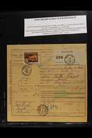 MADAGASCAR  1926 (10 Dec) Printed Parcel Waybill Receipt For A Parcel From Nossi Be To Switzerland, Bearing 10c 'Timbre  - Sonstige & Ohne Zuordnung